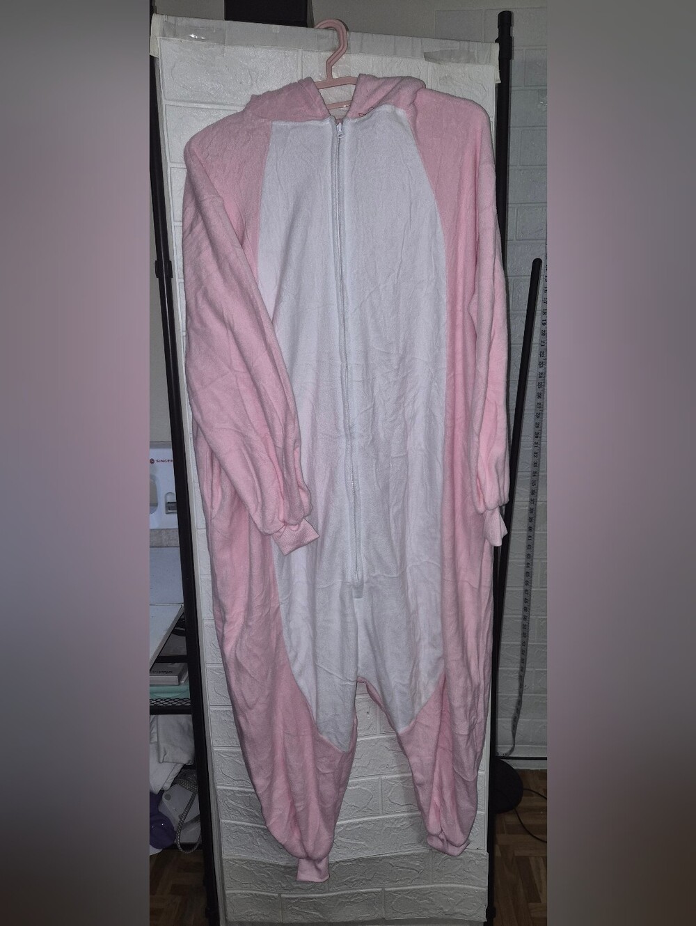 Pajama Pink Axolotl Full Body Costume Halloween Sz S Detailed Measured Unisex